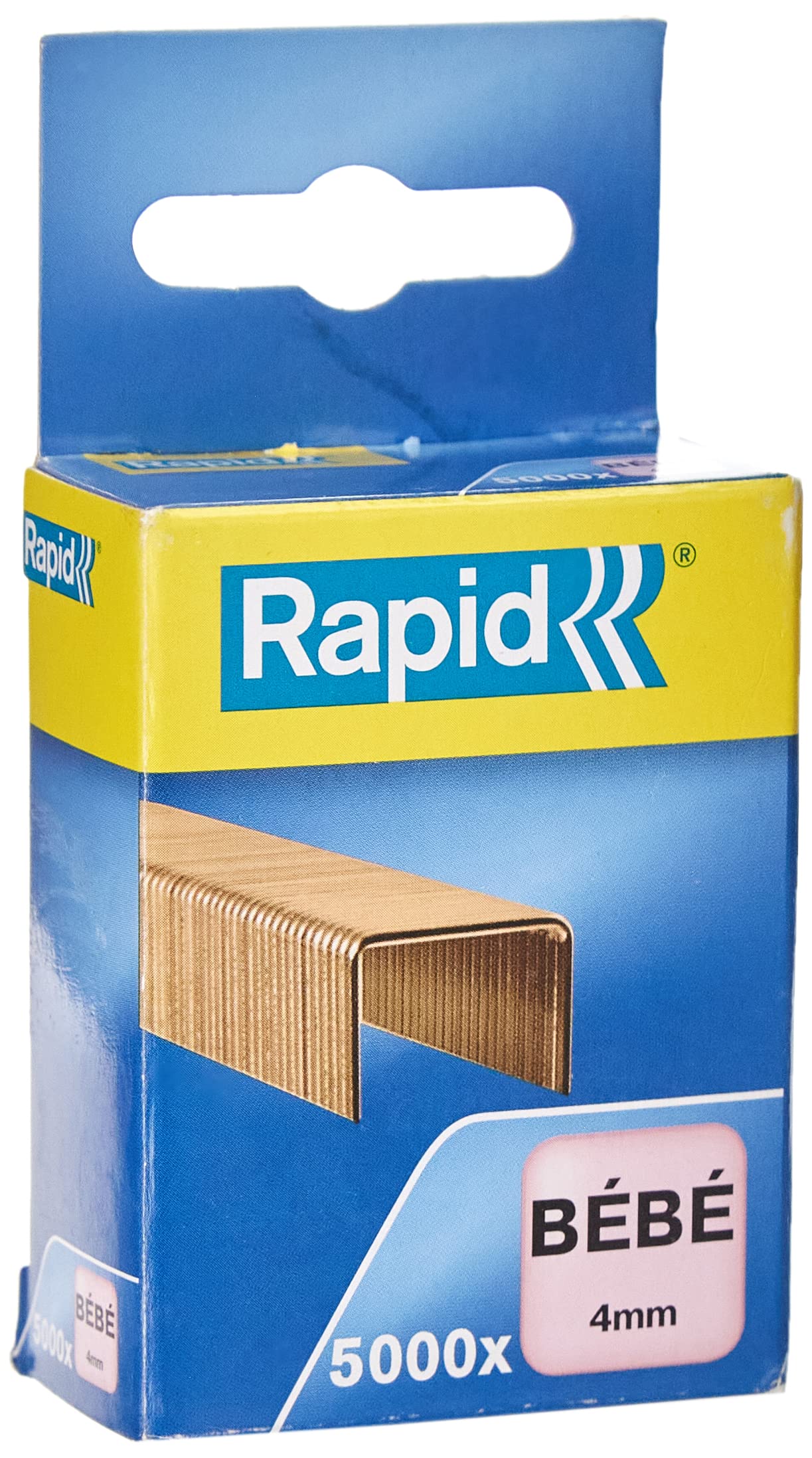 Rapid Bebe Staples, Length 4 mm, Staples Up to 15 Sheets, Strong Copper Wire 5000 Agrafes — image 1