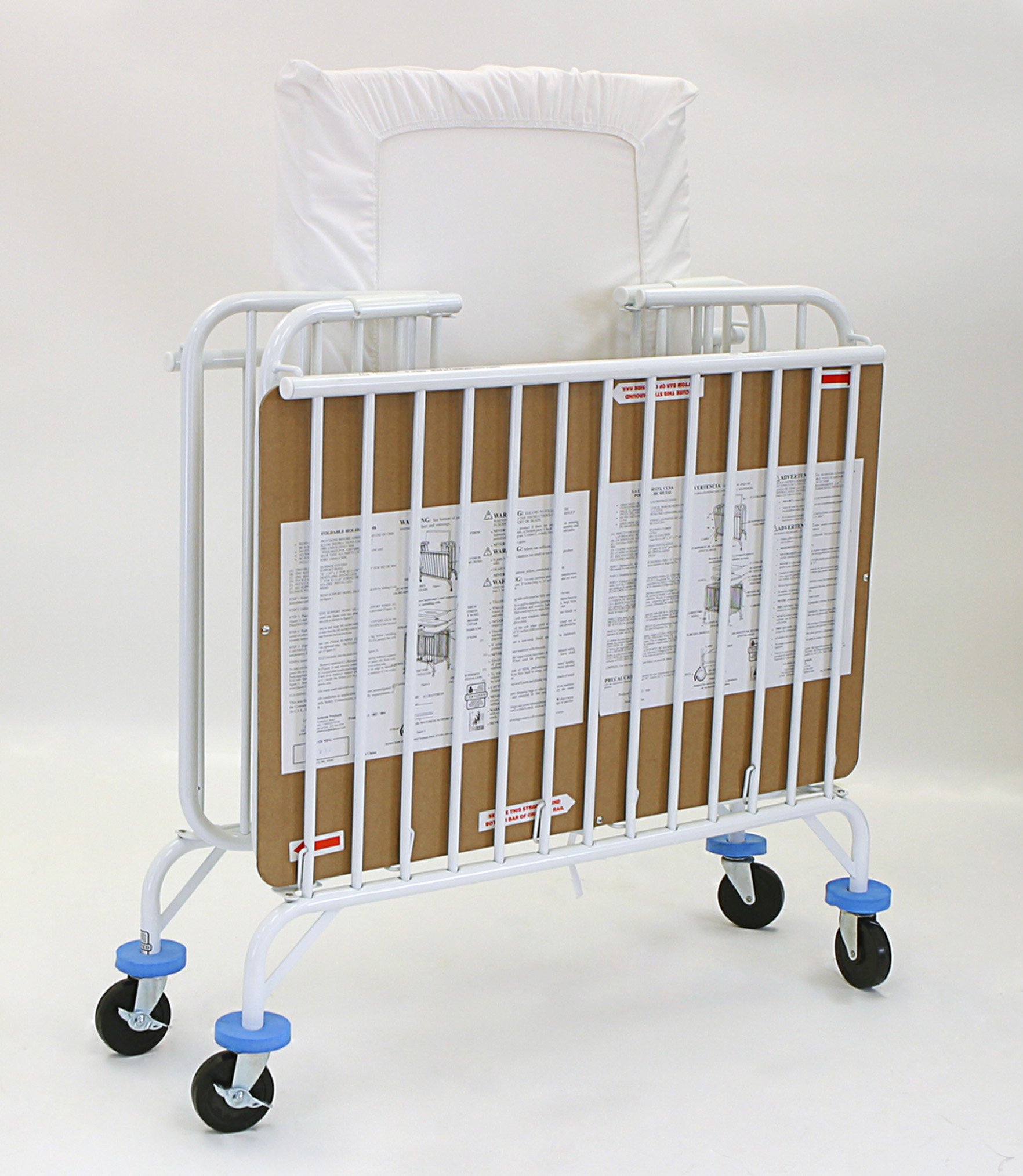 L.A. Baby Deluxe Holiday Folding Metal Crib, White eBay
