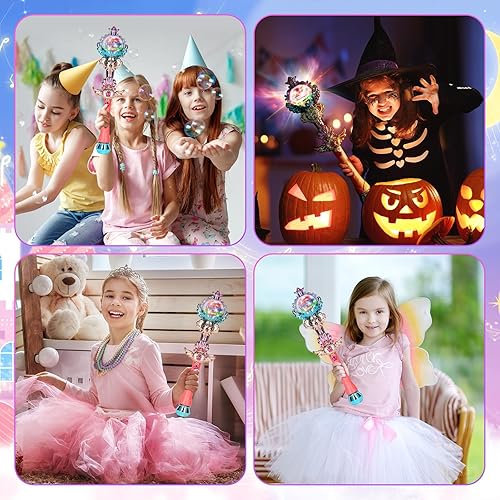 Skirfy Princess Toys Magic Wand for Girls, Fairy Wand with Spinning LED  Light and Sound, Girl Thanksgiving Birthday Party Favors for Kids Age 3 4 5  6 7 8 9 10 in Dubai - UAE | Whizz Magic Kits & Accessories