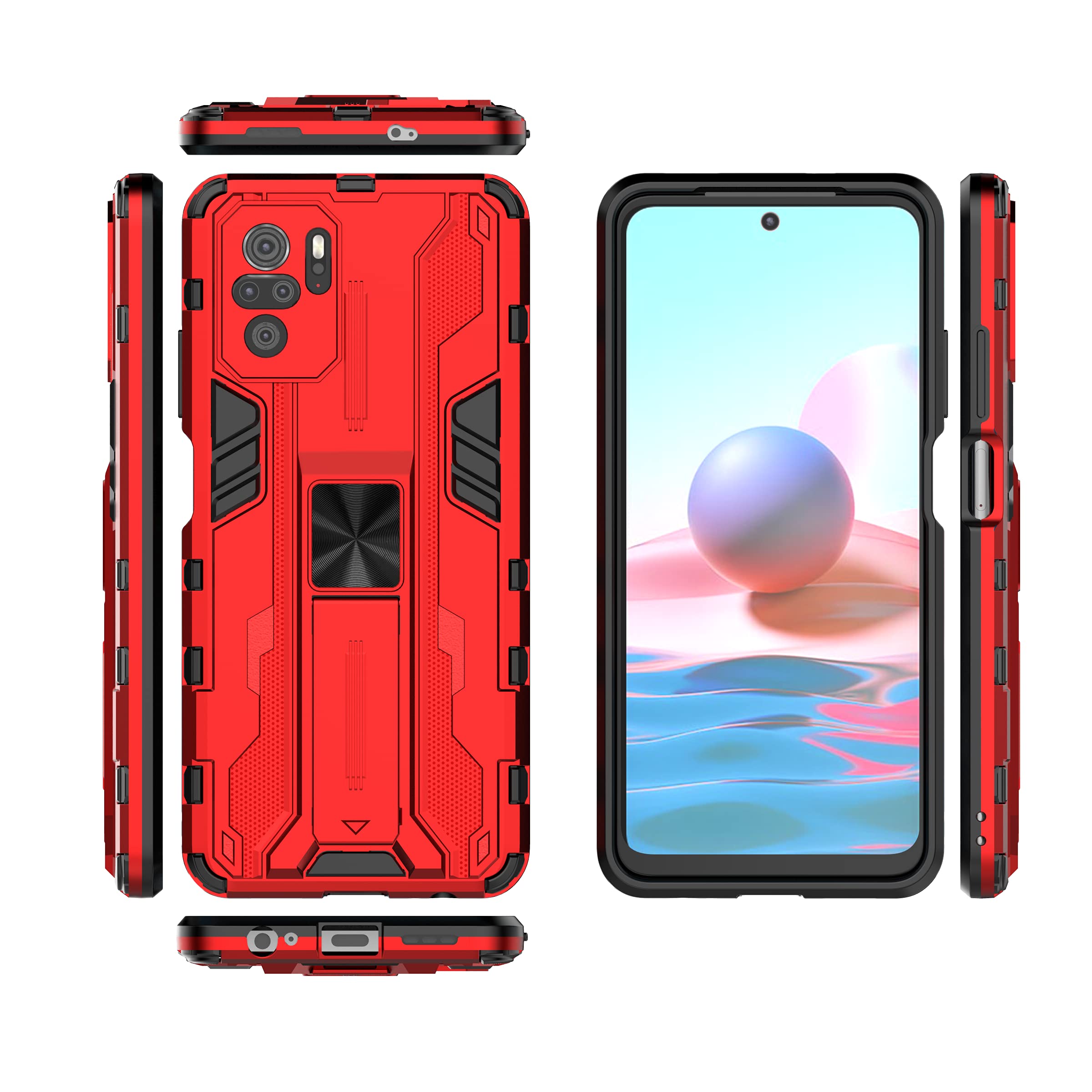 Compatible with Redmi Note 10 Pro 4G Case,Built-in