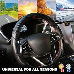 3 Pc Car Carbon Fiber Anti-Skid Steering Wheel