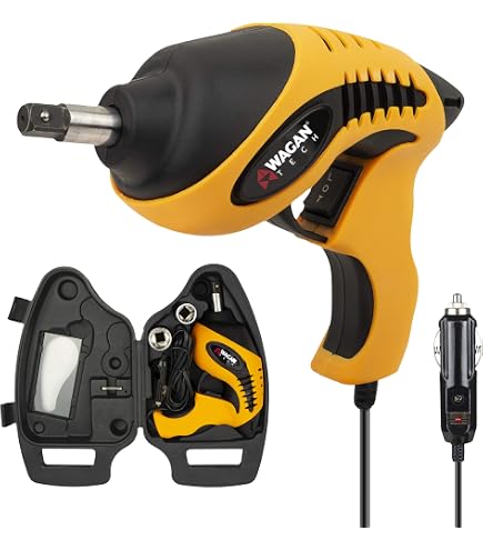 cigarette lighter impact wrench PAutomotiveⓇ 12V Cigarette Lighter Port Car Boat Truck 1/2 in. Square Drive  Emergency Impact Wrench Flat Tire Changer Comes with Sockets