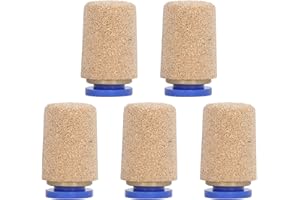 5Pcs Pneumatic Exhaust Muffler, Brass Air for Cylinder, 30dB Noise Reduction Filter with 8mm Inner Diameter, PSF - 8 Muffler 
