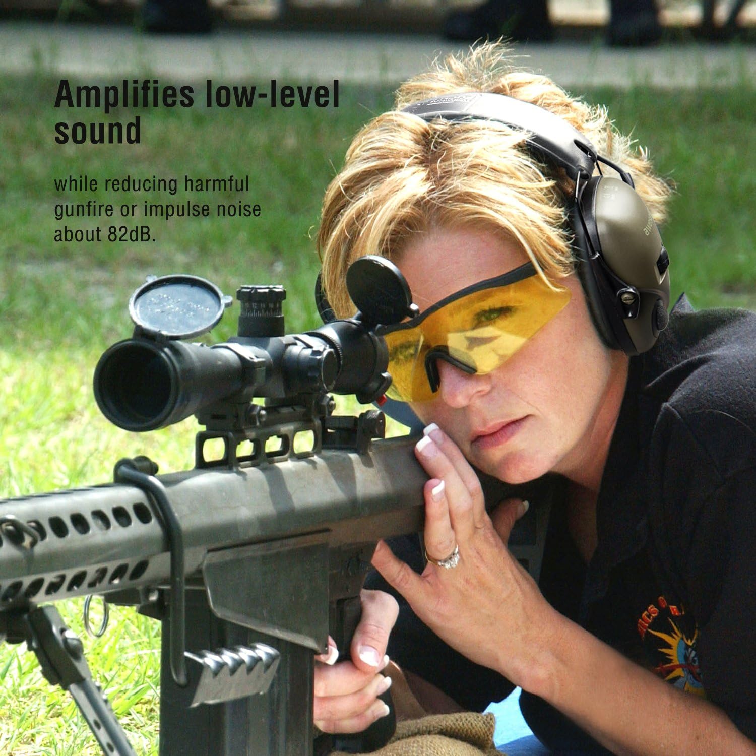 awesafe Electronic Shooting Earmuffs, Shooting Hearing Protection with Noise Reduction Sound Amplification: Home Improvement