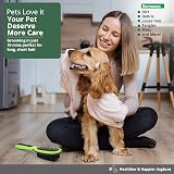 PET Seeker Double Sided Dog Brush Anti Slip Handle Free Cleaning Tool view 8