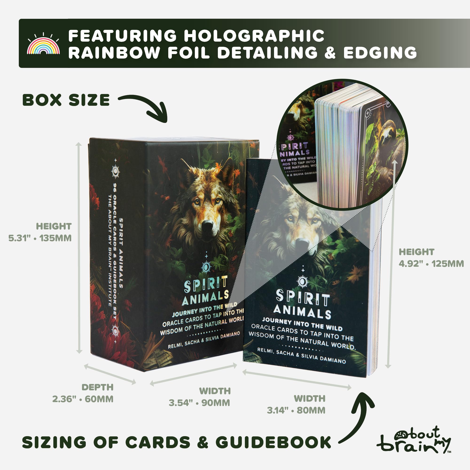 Spirit Animals Oracle Deck | 96 Oracle Cards and Pocket Guidebook | Journey Into The Wild | Complement Your Tarot Card Practice