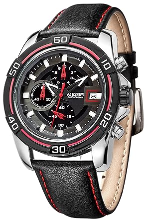 Mens Military Sport Watch Chronograph Waterproof Analog Quartz Wrist Watches