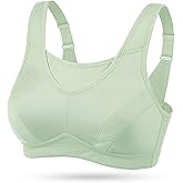 Wingslove High Impact Sports Bras for Women Plus Size Non Padded Wirefree Workout Bra Bounce Control