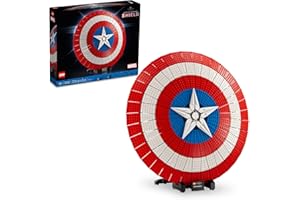 LEGO Marvel Captain America’s Shield 76262 Model Kit for Adults, Collectible Replica of Captain America’s Iconic Shield, This Disney Marvel Building Set for Adults Makes a Great Gift for Marvel Fans