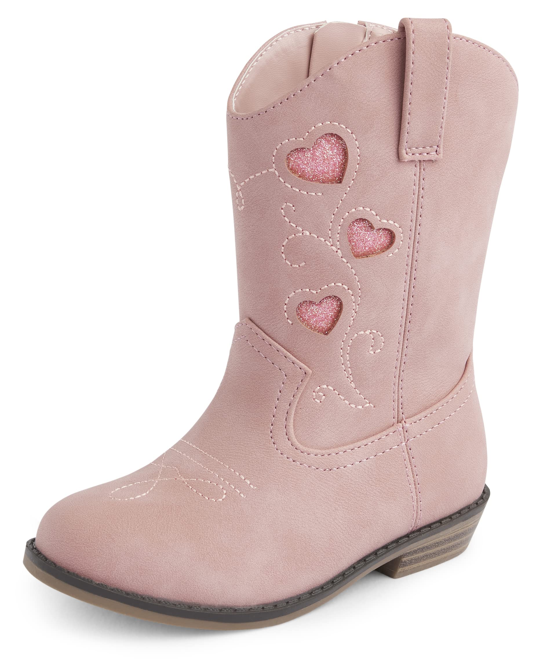 Gymboree, and Toddler Girls Cowgirl Boots,WESTERN LT PINK,11 Image