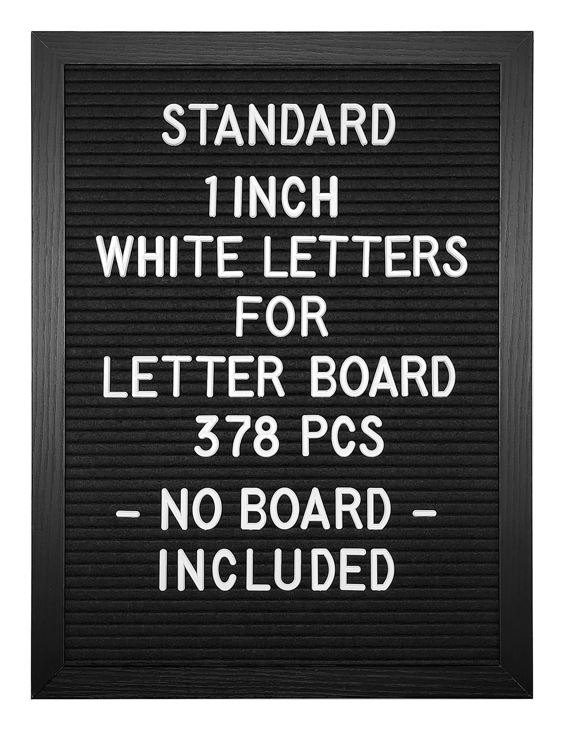 Photo 1 of G GAMIT Felt Letter Board Letters Set - Pre-cut 378pcs Standard 1inch White Letters Only (No Board Included)