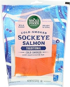 WHOLE FOODS MARKET WFM Cold Smoked Sockeye Salmon 8 oz., 8 OZ