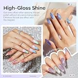 Modelones Cat Eye Gel Nail Polish Set 6 Colors Magnetic Glitter Pink Blue Purple view 2