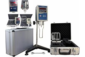Rotary Viscometer Viscosity Meter Tester Fluidimeter with 1 to 2000000 mPa.s Accuracy ±2% with 4 Rotor Viscosity Measurement