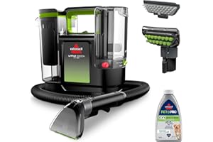 BISSELL® Little Green® Max Pet SmartMix Portable Carpet and Upholstery Deep Cleaner, Car/Auto Detailer, with SmartMix Technology, Self-Cleaning Tough Stain Tool and Pet Hair Removal Tool, 38572
