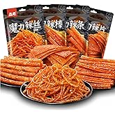 WSYLS- Latiao Spicy Snacks Chinese Snacks Office Snacks Healthy Snacks Vegetarian Latio Four Packs (65g×4 Packs)