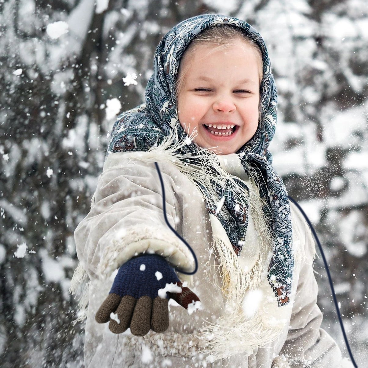 Vbiger Kinder Winter Handschuhe Warm Stretchy Gestrickte Bequeme Handschuhe Fäustlinge Soft Magic Handschuh Kälte Handschuhe für 4-8 Jahre Alt