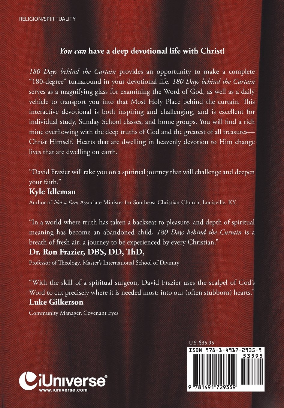 Buy 180 Days Behind The Curtain A Deeper Life Daily Devotional