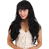 Fun Costumes Women's Long Black Wavy Wig - ST
