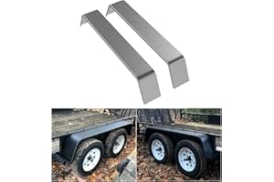 COOVO JMTAAT Heavy Duty Unpainted Steel Diamond Fenders Tread Plate Tandem Axle Trailer 10-1/4"x72-7/8"x13" | (2 Fenders)