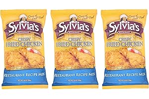 SYLVIA'S Sylvia’s Crispy Fried Chicken Mix, Chicken Fry Seasoning Mix for Perfect Fried Chicken, Make Crispy Fried Chicken at Home, 10oz bag (Pack of 3)