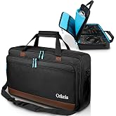 ORKELS DJ Controller Bag, Portable Padded DJ Travel Case with Storage Pocket, Compatible with Pioneer DDJ-REV1 SR SR2 OMNIS DUO &amp; Numark Mixtrack Platinum FX