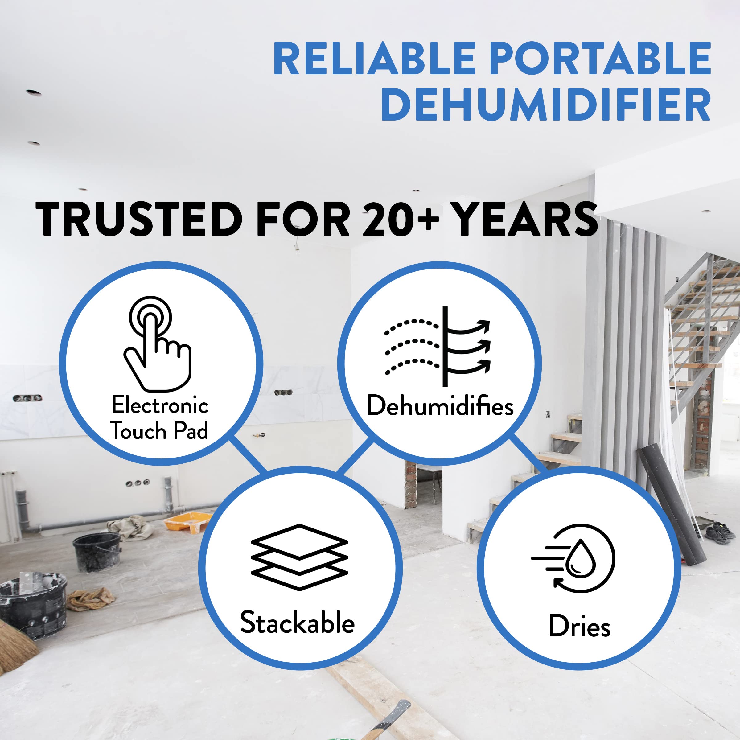 Dri-Eaz 1200 Commercial Dehumidifier with Pump, 18 Gallon, Industrial, Portable Dehumidifier