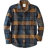Dubinik® 13oz Ultra Heavyweight Mens Flannel Shirts Long Sleeve Casual Button Down Pocket Soft Warm Cotton Shirt