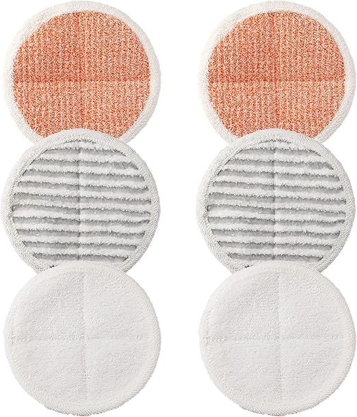 6 Pack Bissell Spinwave Replacement Pads HeavyDuty Scrub