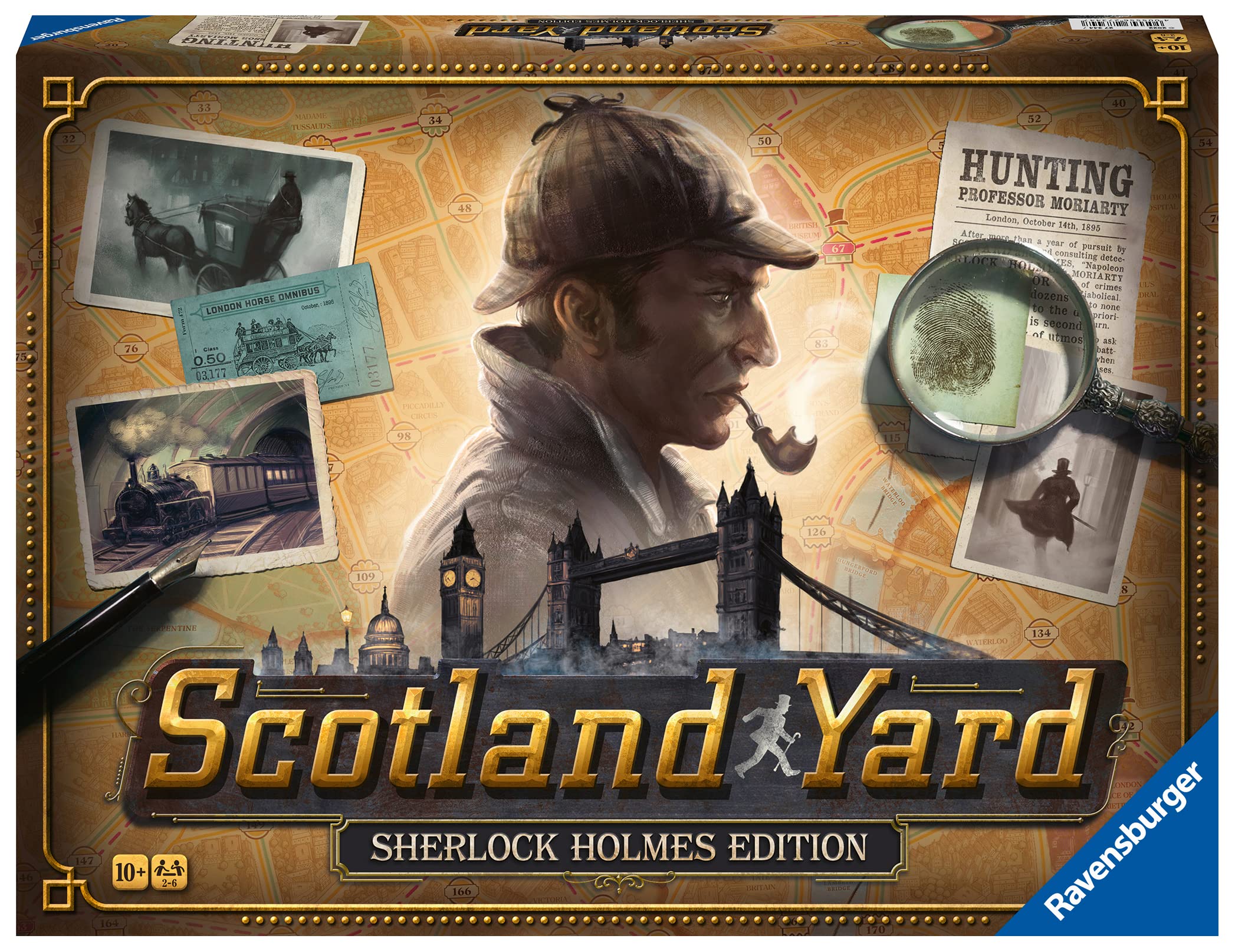 Ravensburger Scotland Yard Sherlock Homes Edition Family Strategy Board Game for 2 to 6 Players - Kids and Adults Age 8 Years +
