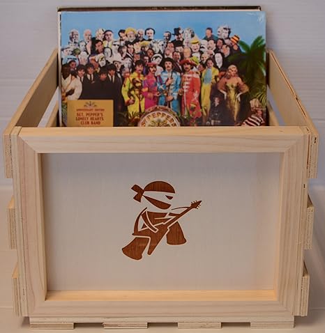 Vinilo Record LP Caja de almacenamiento de madera: Amazon.es: Instrumentos musicales