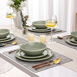 AmorArc Ceramic Dinnerware Sets,Handmade Reactive