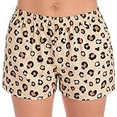 Just Love Womens Cotton Boxer Shorts with Pockets – 100% Cotton Sleep, Lounge & Casual Shorts – Prints & Plaids