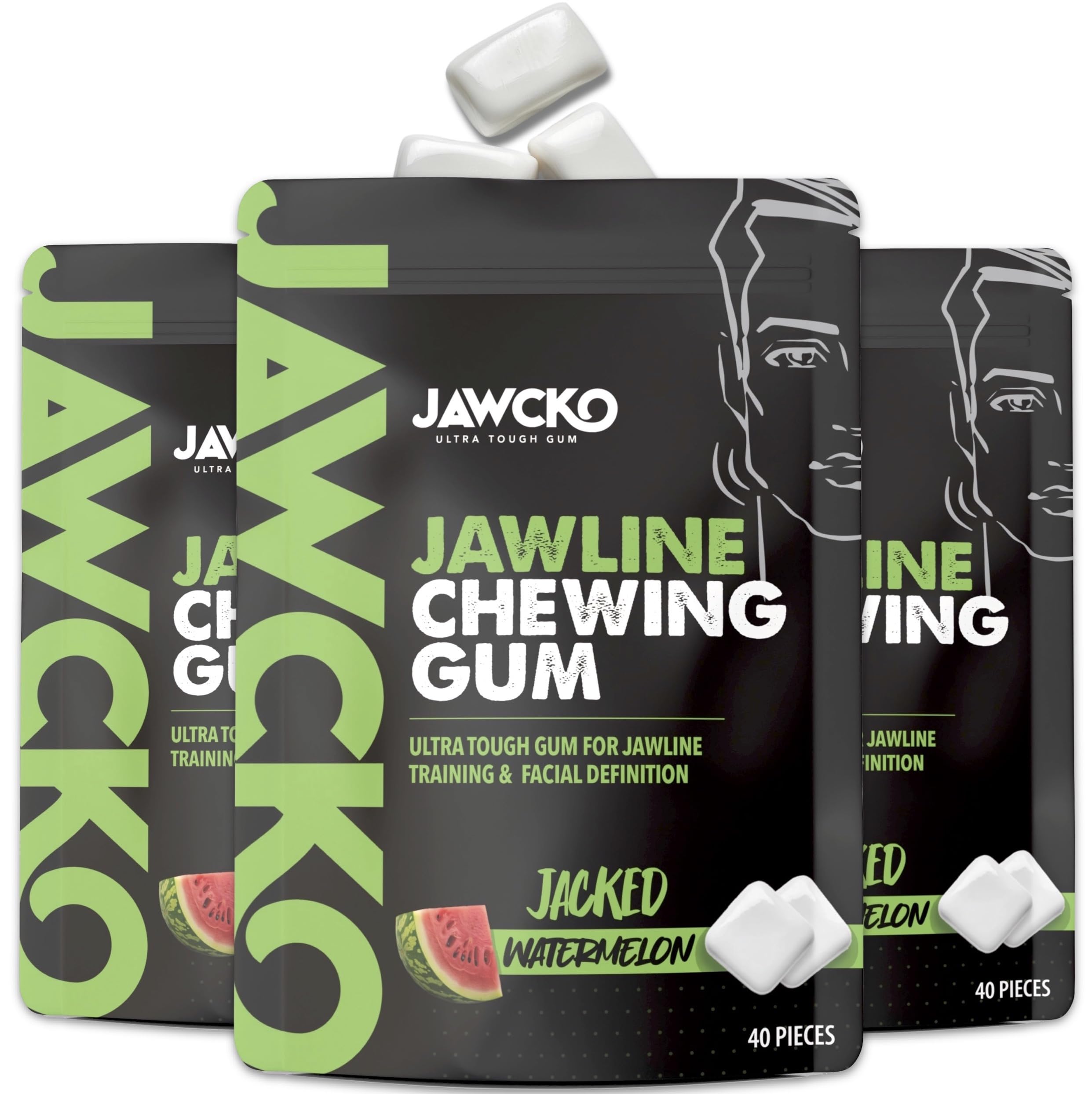 JAWCKO Ultra-tough Jawline Chewing Gum | Get a