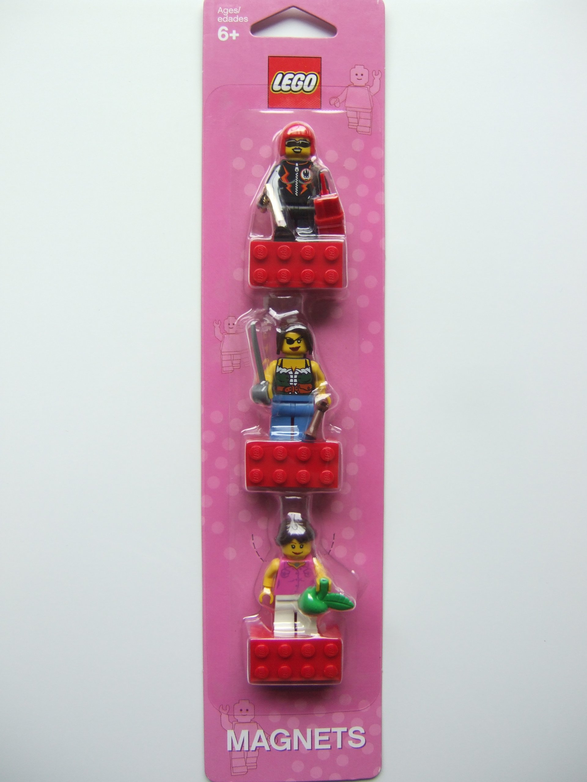 LEGO 4593438 Minifigures Magnet Set with Female Figures and Accessories (3 Figures)