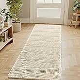 H.VERSAILTEX Waffle Bath Mat Super Absorbent Non Slip Bath Rugs for Beside Tub, 24" x 60", Ivory