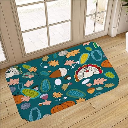 Amazon.com : MinGz Thanksgiving Indoor Doormat, Non Slip ...