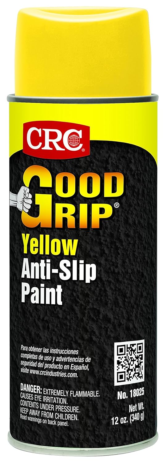 CRC 18025 Gritty Good Grip AntiSlip Paint, 12 WT oz, 16 fl. oz
