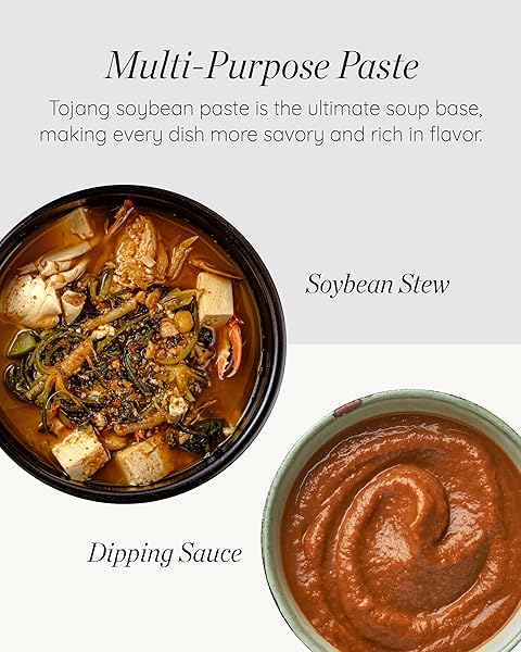 SEMPIO TOJANG, PREMIUM DOENJANG – KOREAN SOYBEAN PASTE WITH SAVORY FLAVOR, TRADITIONAL FERMENTED CONDIMENT FOR JJIGAE SOUP, ALTERNATIVE TO MISO.​ (15.9 OZ / 450G)