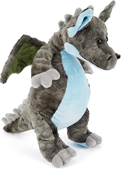 Zappi Co Plush Dragon Standing Toy 33cm Safari Animals Collection