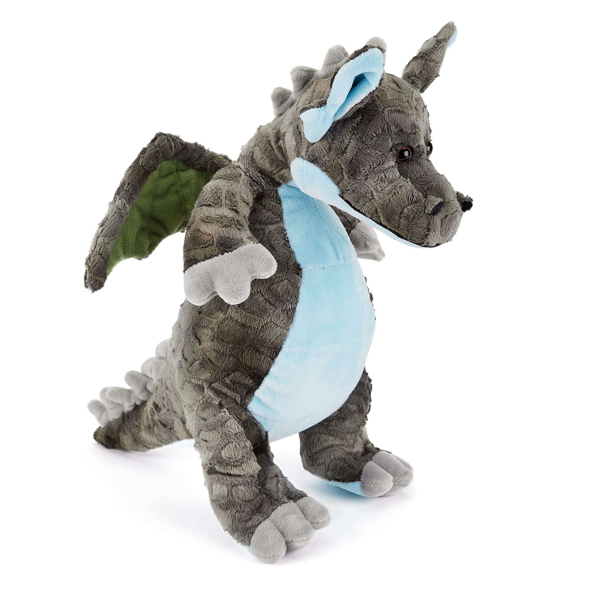 Zappi Co Plush Children's Stuffed Soft Cuddly Plush Toy-Part of Safari Animals Collection, Perfect for Kids (33 cm Height)(Dragon)