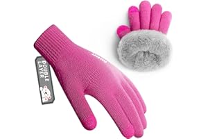RAHHINT Kids Winter Gloves for Boys Girls Children Toddler Thermal Wool Knit Gloves with Insulated Fleece Lining Keep Hand Warm Gift