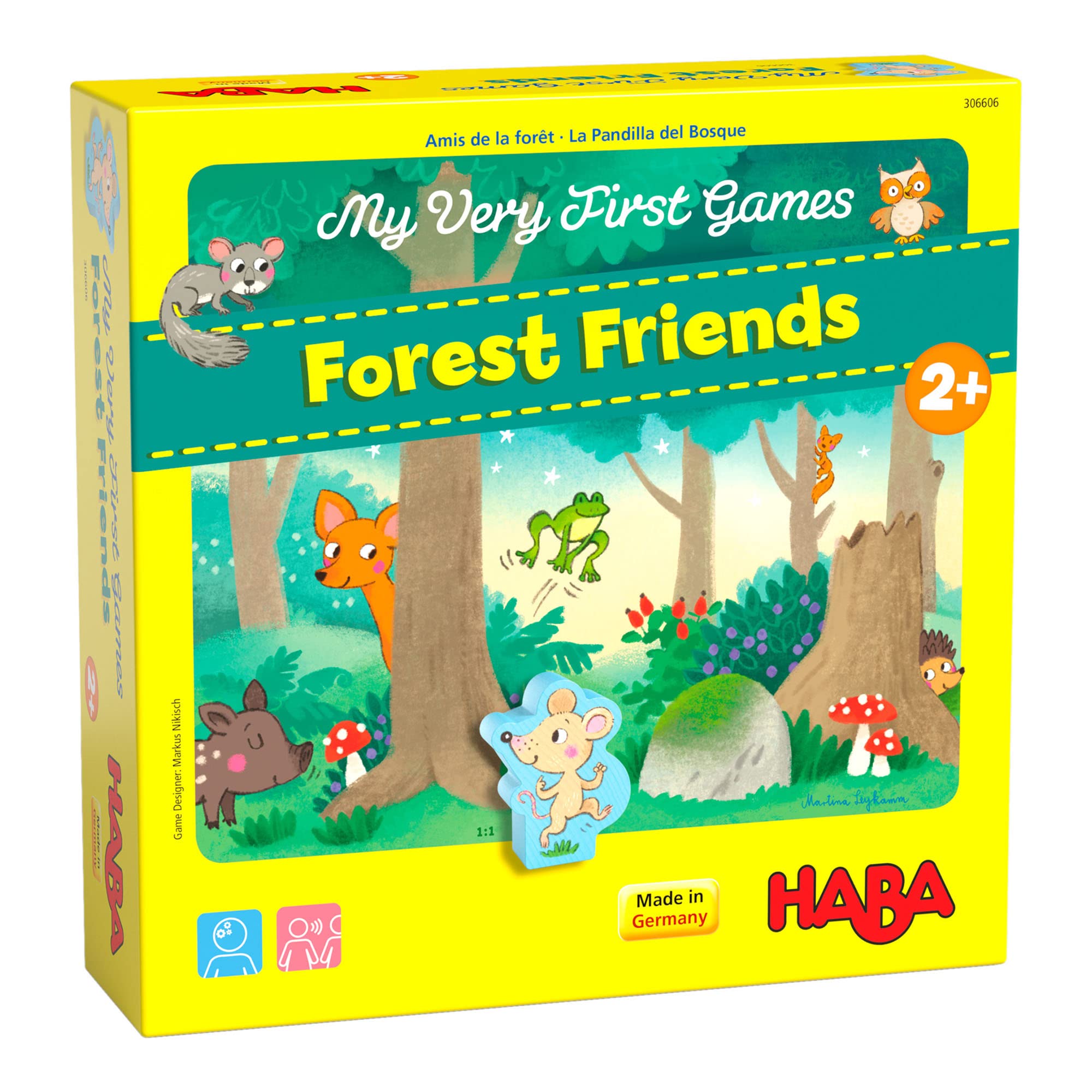 HABA My Very First Games – Forest Friends | Early Learning Memory & Discovery Game for Ages 2+ | 1–4 Players | Observation, Naming & Matching | Made in Germany | Perfect First Family Game