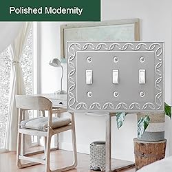 OKAWYC Triple Toggle Light Switch Cover NovaBloom