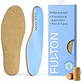 Fulton Athletic Insoles - Ultimate Performance Active Inserts with Custom Molding - Shock Absorption - Running, Tennis, Basketball, for Overpronation, Pain & Shin Splints (Women, 7.5-8)