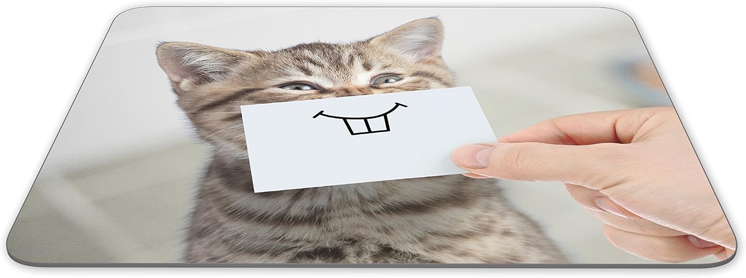 Destination Vinyl Ltd Funny Cute Kitten Mouse Mat Pad - Office Mum Sister Auntie Computer #13285, Multicolor - Image 3