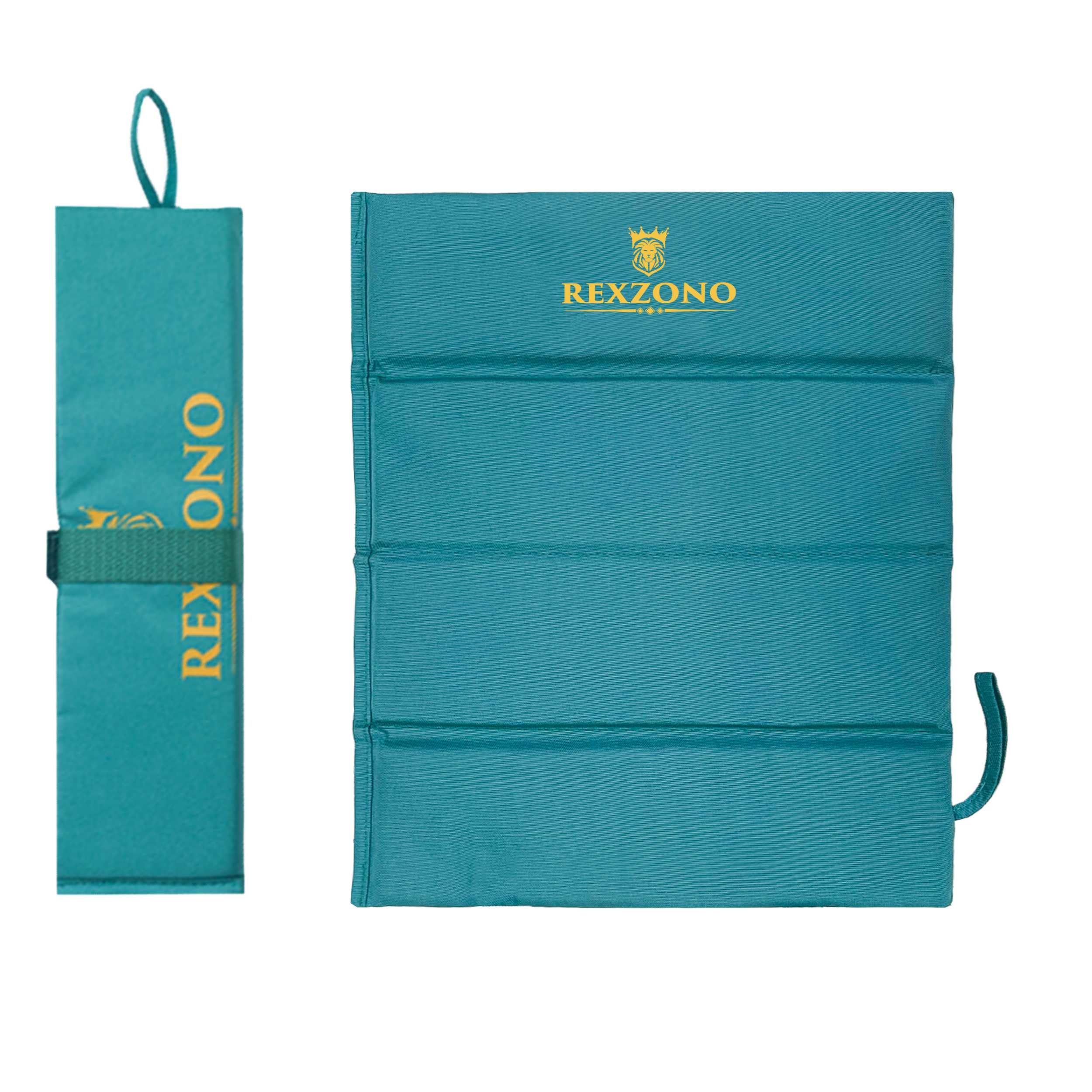 REXZONO® Compact Folding Sit Mat - Waterproof, Moisture-Resistant, Portable Sitting Cushion. Thermally Insulated Seat Pad for Outdoor Camping, Hiking, Picnics, Fishing, Parks and Playgrounds