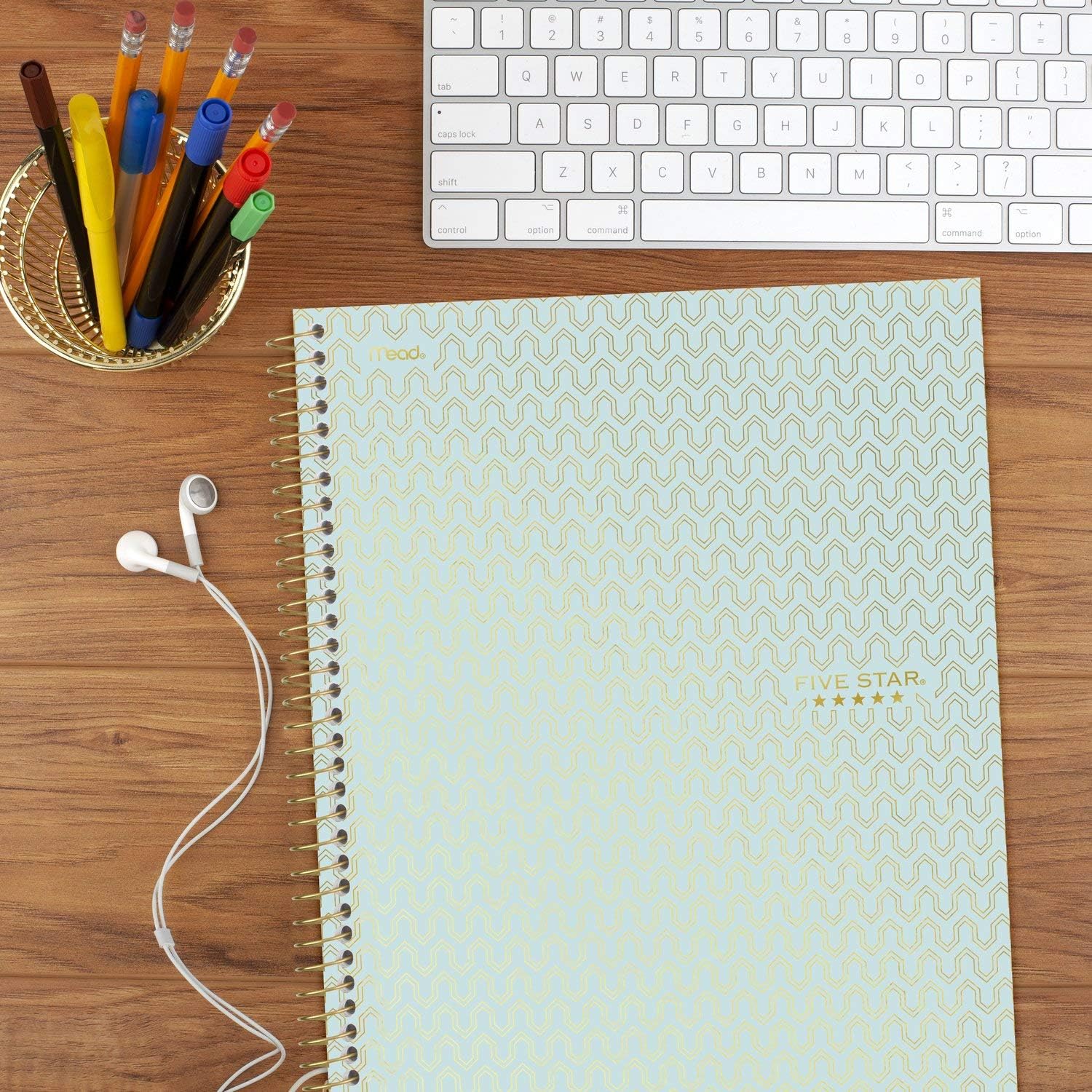 Five Star Spiral Notebook, 1 Subject, College Ruled Paper, 100 Sheets, 11" x 8-1/2", Design Selected For You (06348): Furniture & Decor