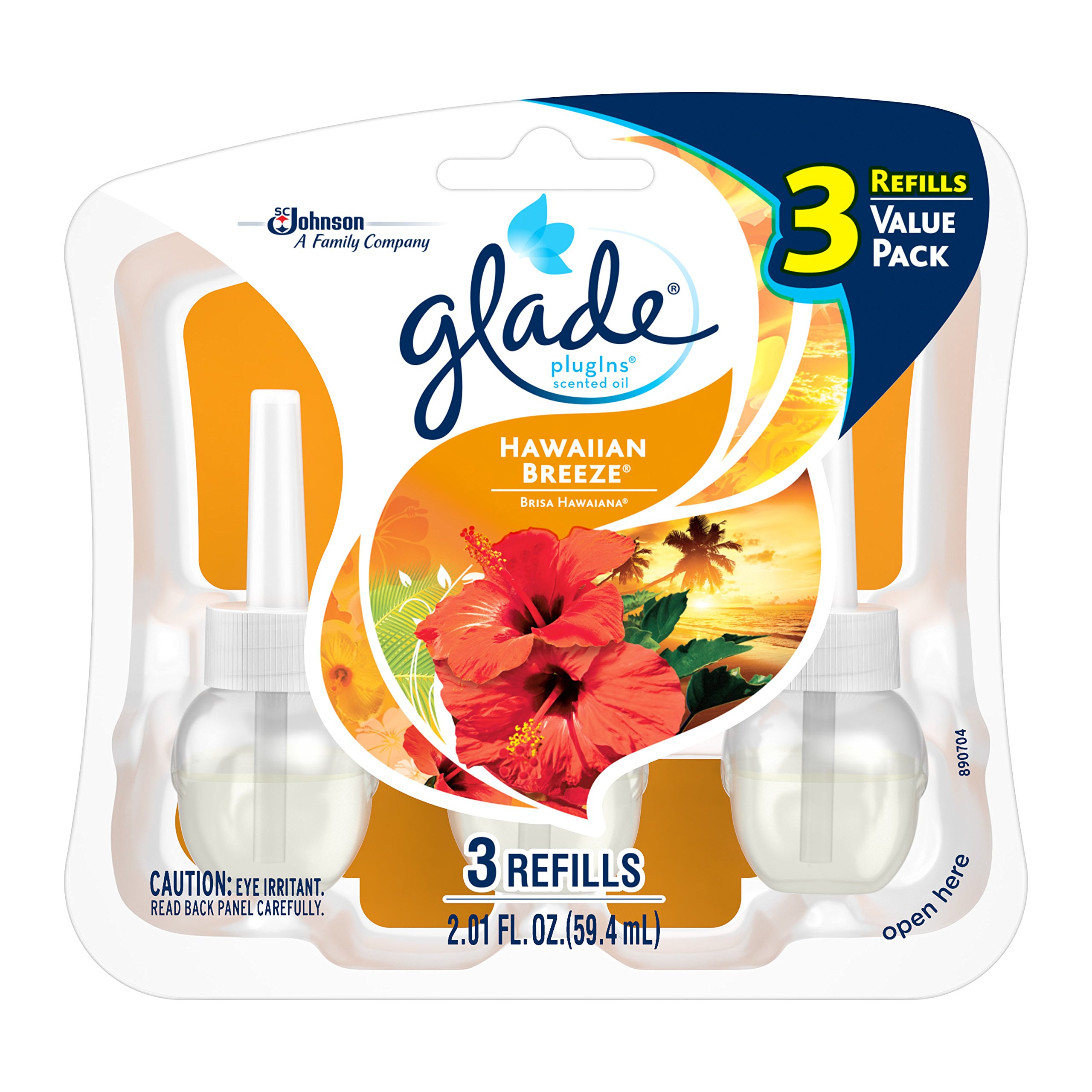 Glade Plugins Scented Oil Air Freshener Refill, Radiant