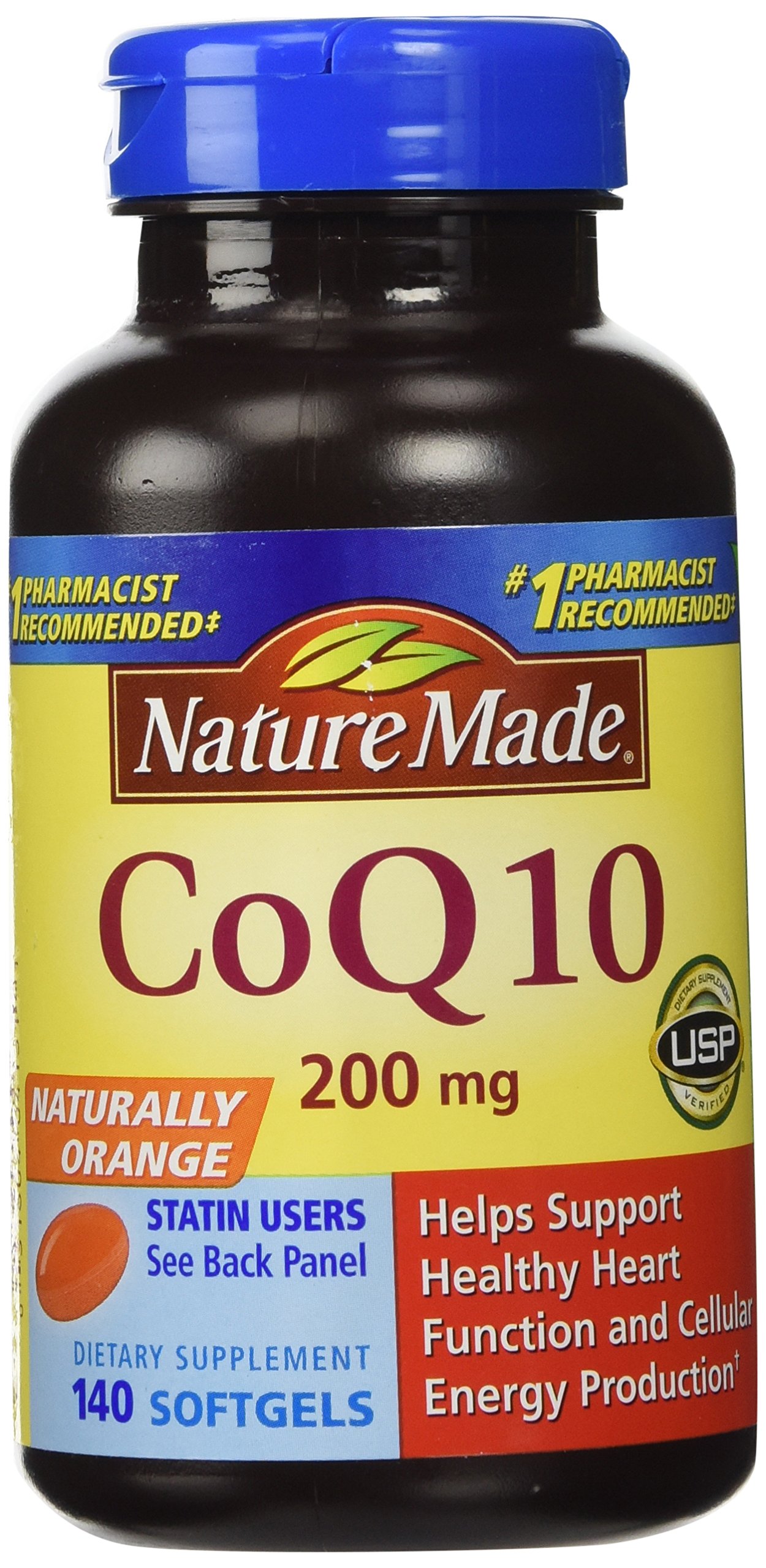 CoQ10 NATURE MADE Liquid Softgels Naturally Orange 200 mg Value Size